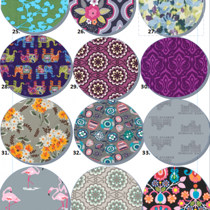 Fabric Choices Series 2 Cotton Fabric Selections..