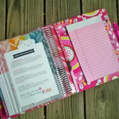 Daily Planner Fabric Cover - All In One Organizer..
